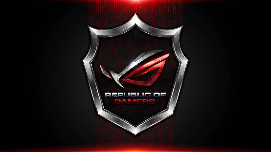 Asus Rog Logo On Badge Wallpaper