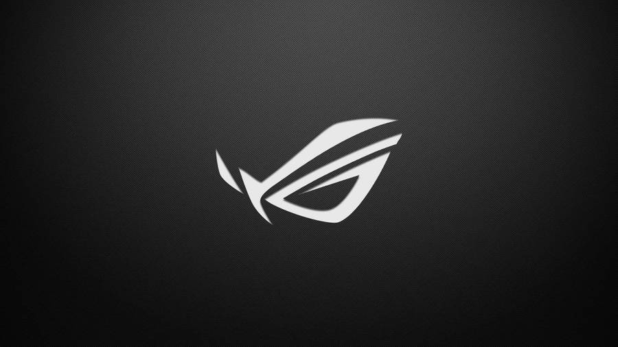 Asus Rog Logo On Black Wallpaper