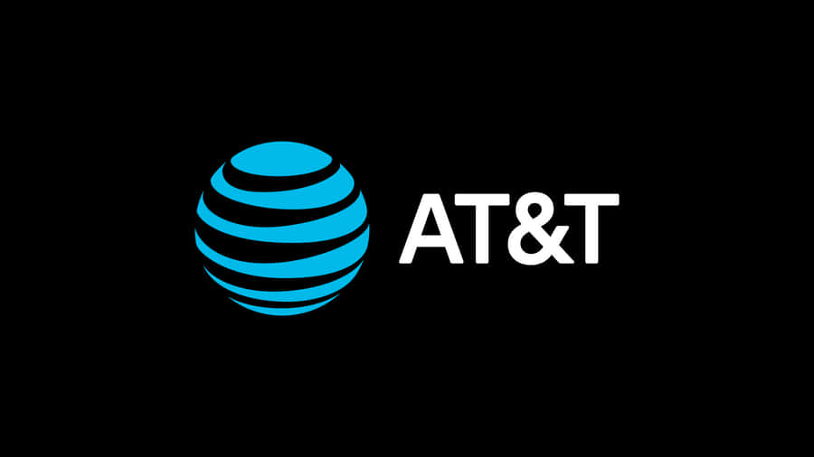At&t Logo On A Black Background Wallpaper