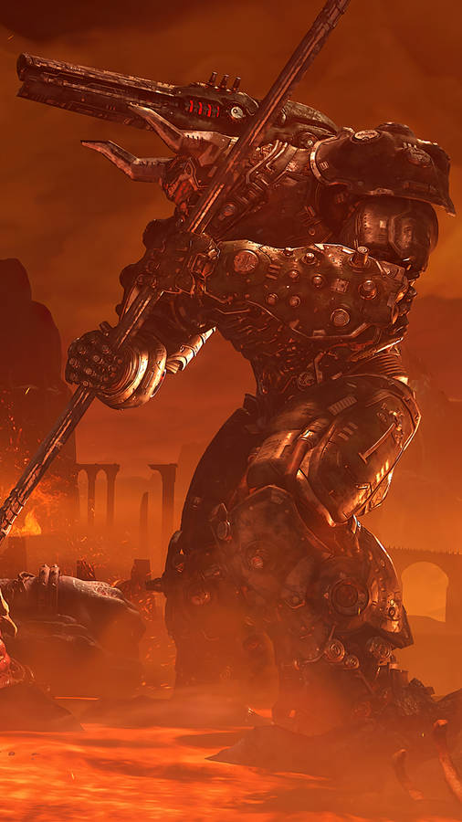 Atlan War Machine Doom Phone Wallpaper