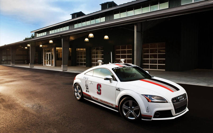 Audi Rs White Sportscar Wallpaper