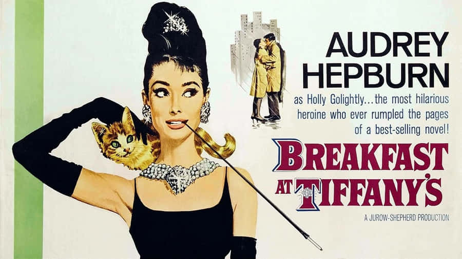 Audrey Hepburn As Holly Golightly, The Classic Superstar From Breakfast At Tiffany's. Wallpaper