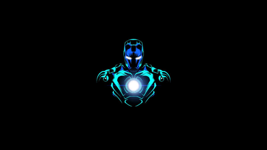Avengers Iron Man Teal Fanart Wallpaper