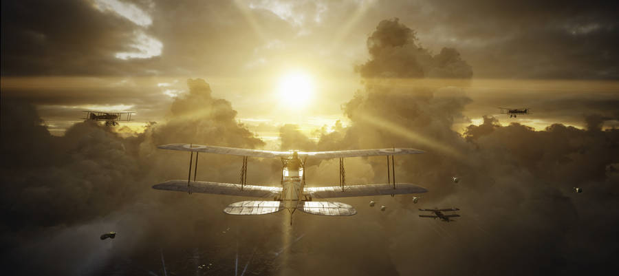 Awesome 4k Bf1 Fighter Wing Wallpaper