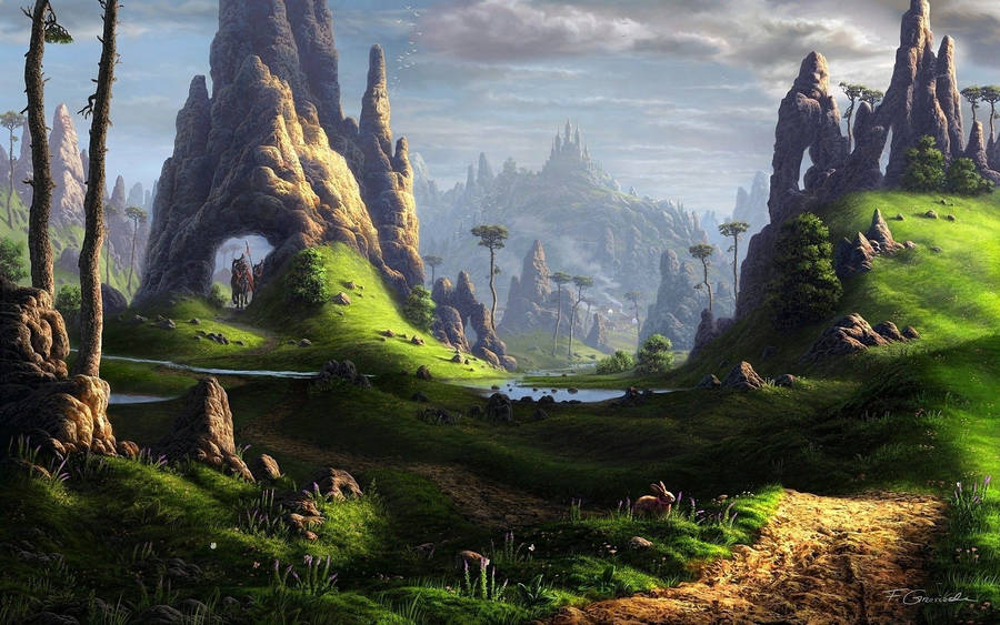 Awesome Ancient World Landscape Wallpaper