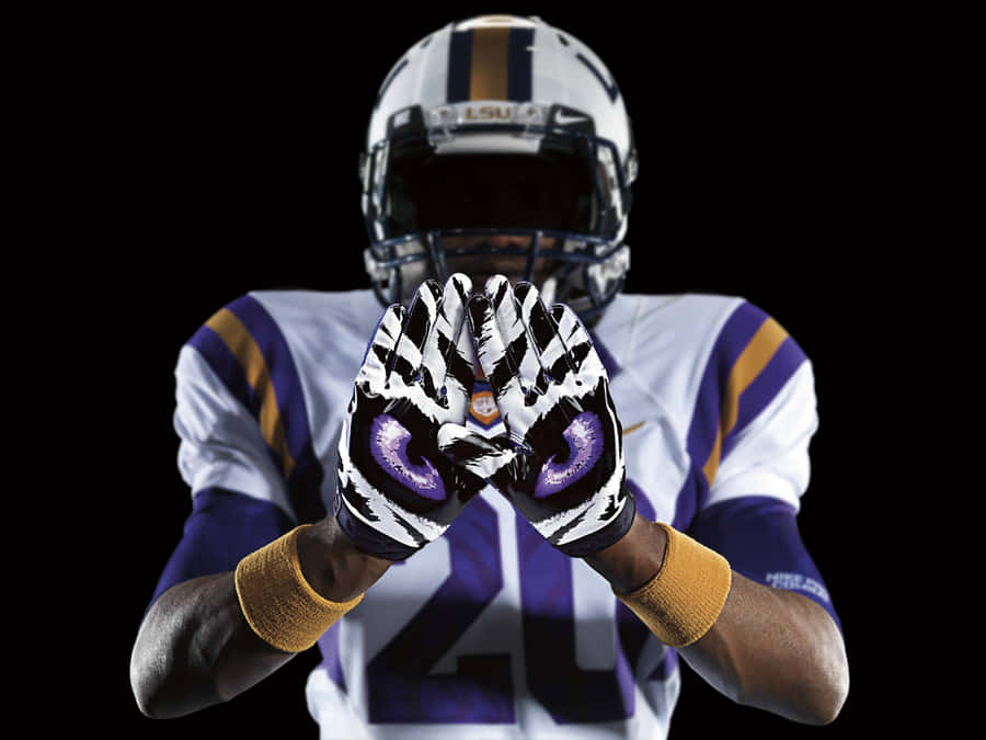 Awesome Football Lsu Gloves Wallpaper