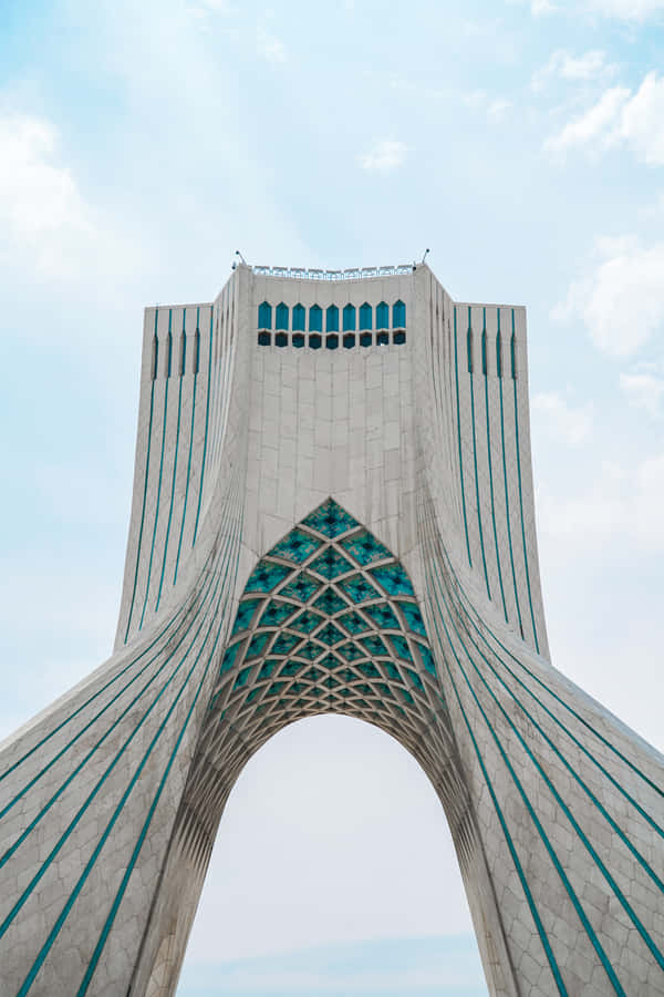 Azadi Tower Phone Cloudy Sky Wallpaper