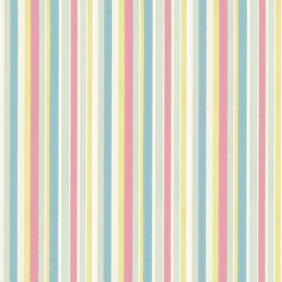 Baby Colors Pastel Striped Pattern Wallpaper