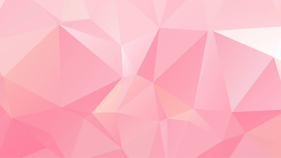 Baby Pink Geometric Art Wallpaper