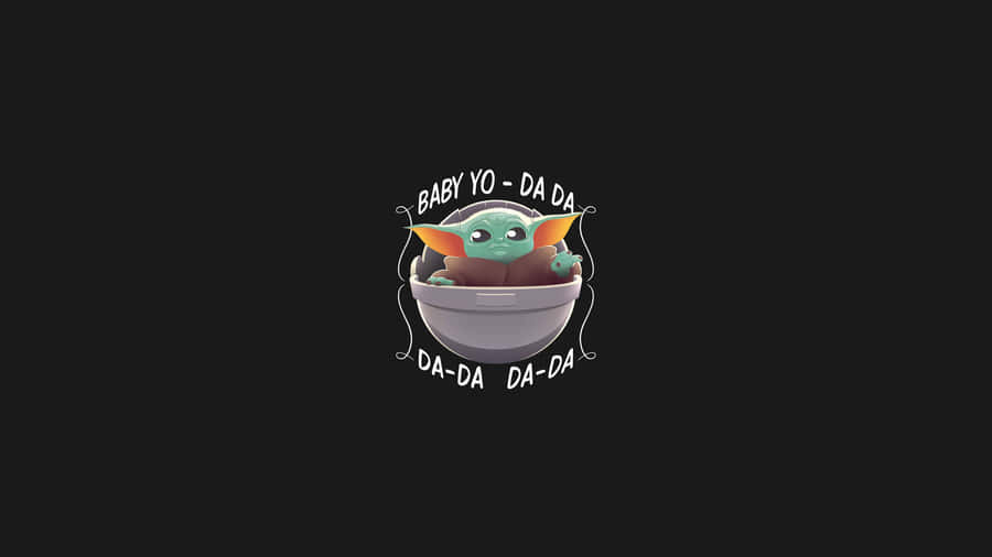Baby Yoda Aesthetic In A Cup Wallpaper