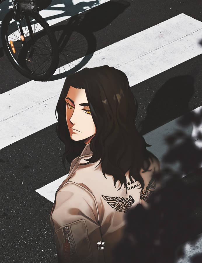 Baji Tokyo Revengers Crossing Street Wallpaper