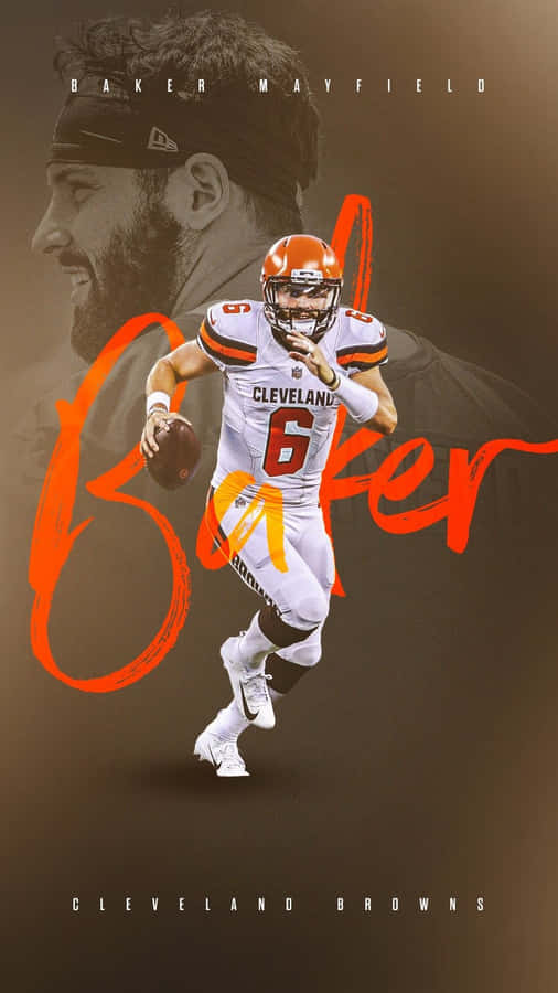 Baker Mayfield Cleveland Brownsi Phone Wallpaper Wallpaper