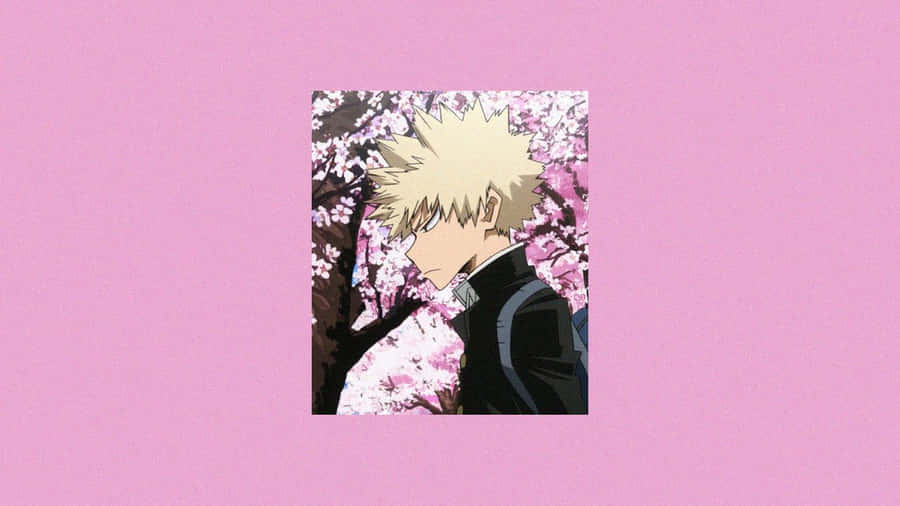 Bakugou Aesthetic Desktop Pink Cherry Blossoms Wallpaper