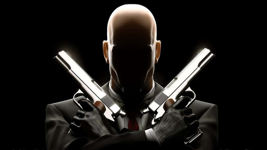 Bald Gangsters With Guns Wallpaper