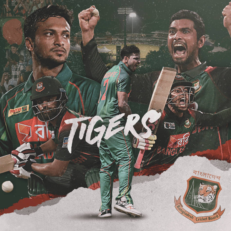 Bangladesh Cricket Team Tigers Poster Wallpaper