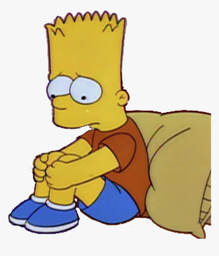 “bart Simpson Crying In Distress” Wallpaper