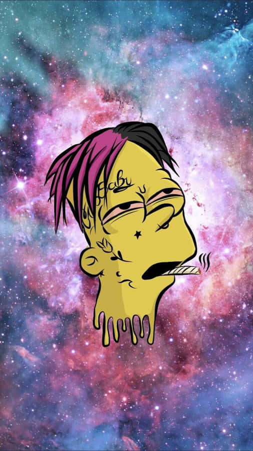 Bart Simpson Weed Effect Wallpaper