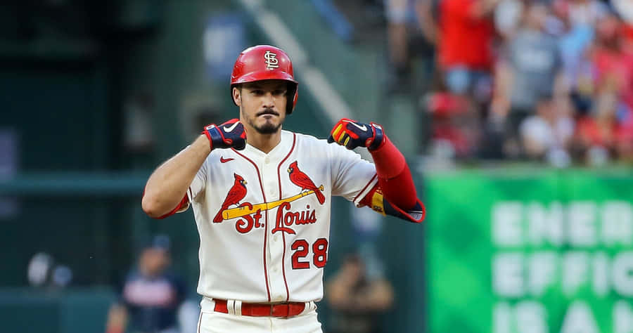 Baseball_ Player_ Adjusting_ Gloves_ St_ Louis_28 Wallpaper