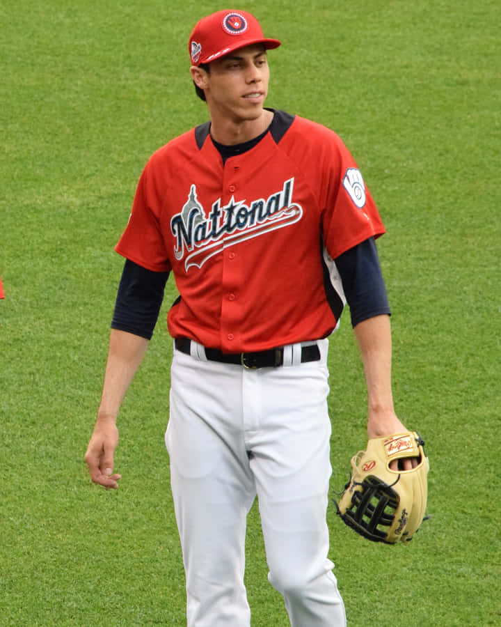 Baseball Playerin Nationals Uniform Wallpaper