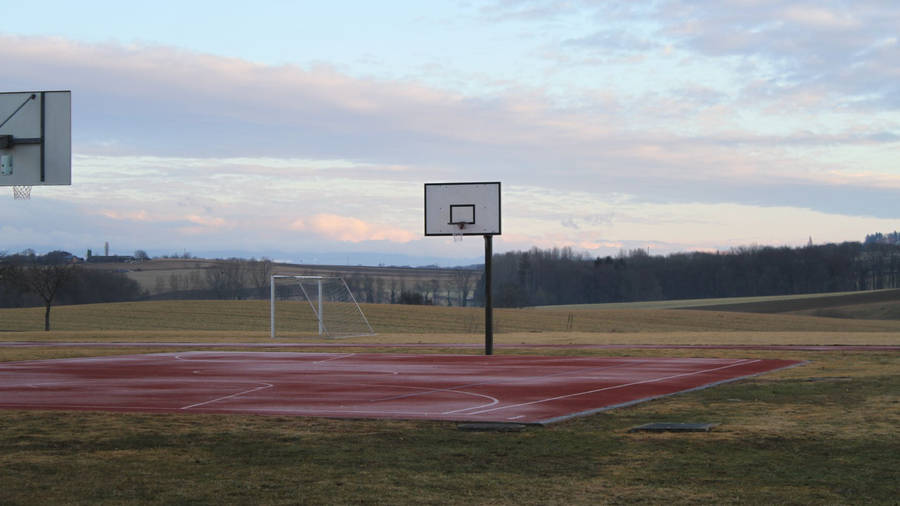 Basketball Court University Park Wallpaper