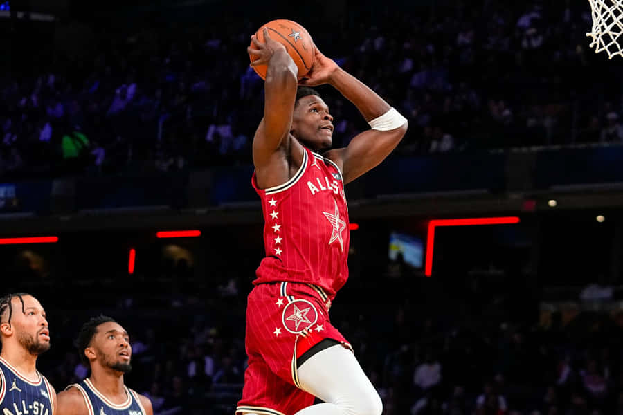 Basketball Player All Star Game Dunk Wallpaper