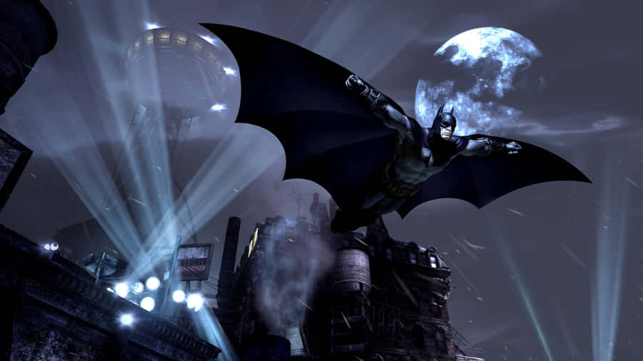 Batman Is Ready To Take Flight In This Epic Desktop Wallpaper. Wallpaper