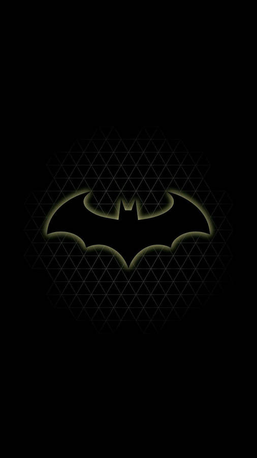 Batman Logo Iphone On Webbing Wallpaper