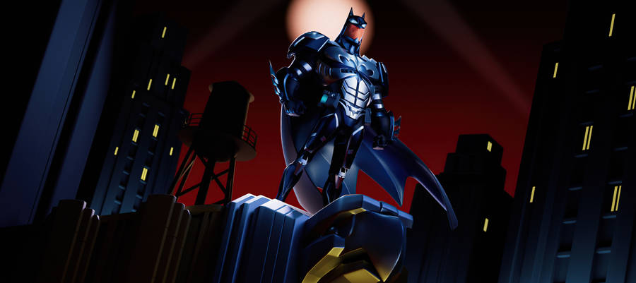Batman Night City Animated Desktop Wallpaper