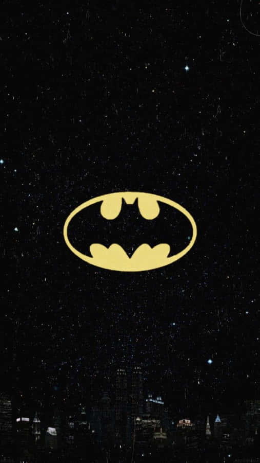 Batman Symbol Starry Skyi Phone Wallpaper Wallpaper
