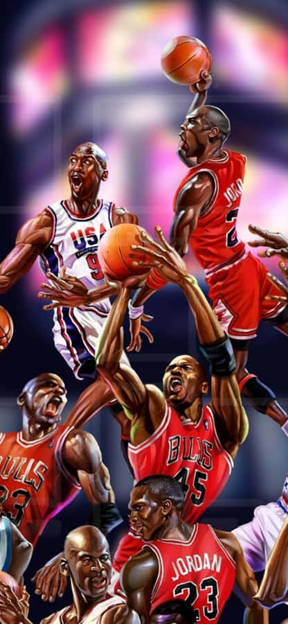 Be Like Mike: Michael Jordan On An Iphone Wallpaper