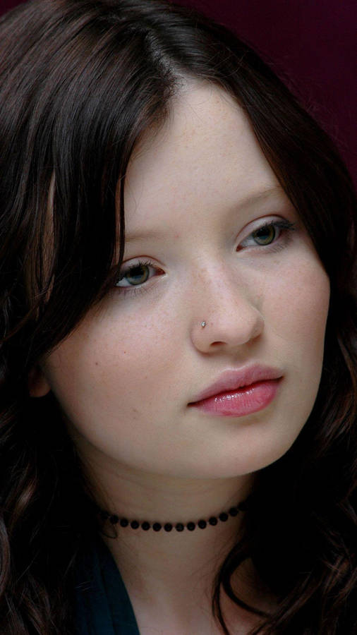 Beautiful Australian Actress Emily Browning 2004 Portrait Wallpaper