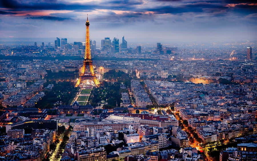 Beautiful Skyline Of Paris Wallpaper