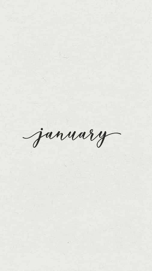 Beautiful Snowy January Phone Wallpaper Wallpaper