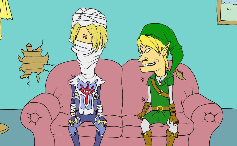 Beavis And Butt Head Zelda Crossover Wallpaper