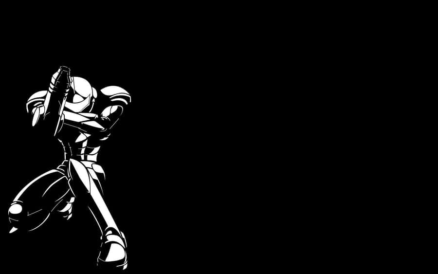 Become The Super Saiyan With Dragon Ball Black And White Wallpaper