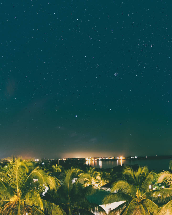 Belize Starry San Pedro Sky Wallpaper