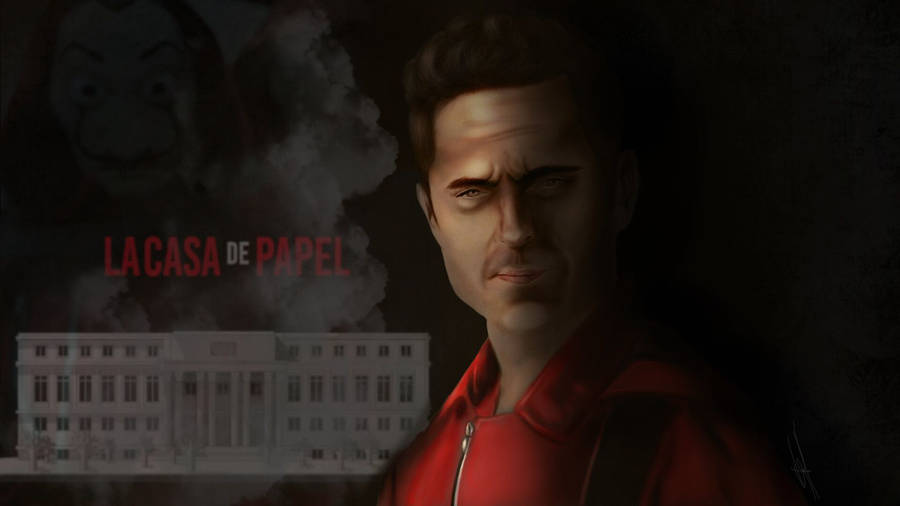 Berlin Money Heist Digital Art Wallpaper