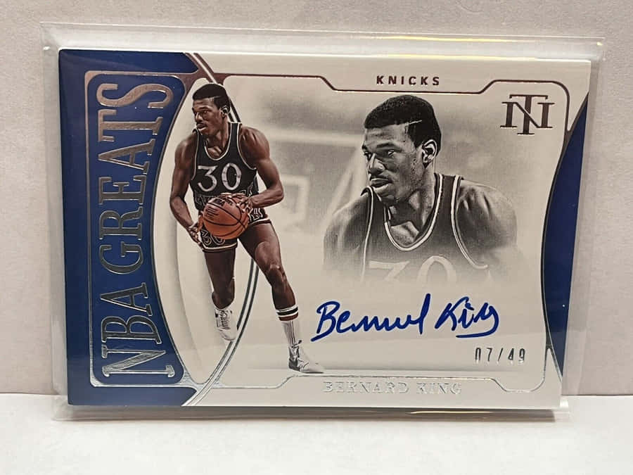 Bernard King Nba Greats Platinum Card Wallpaper