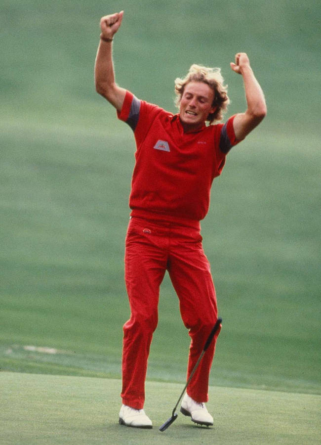 Bernhard Langer In All-red Wallpaper