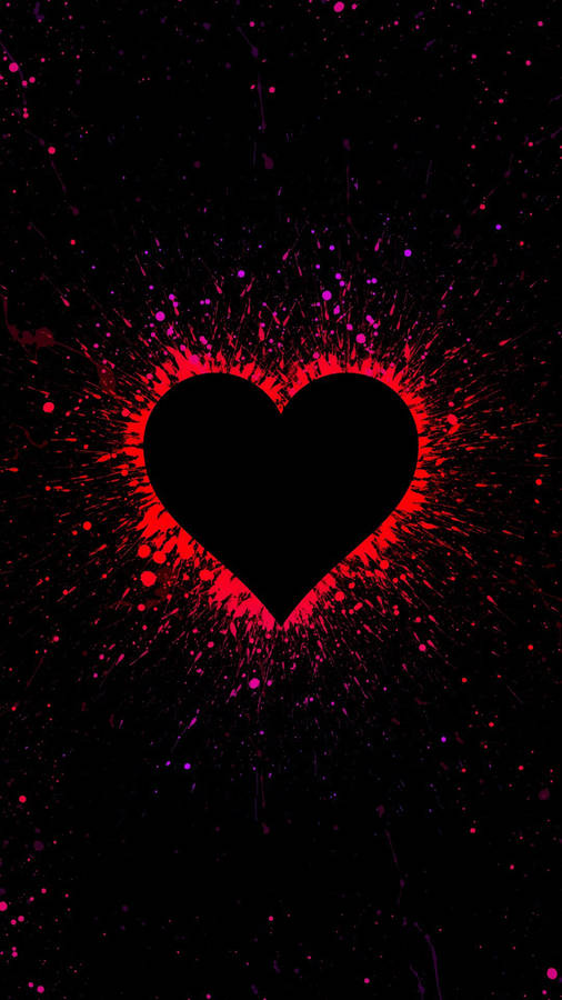 Best Heart Paint Splash Wallpaper