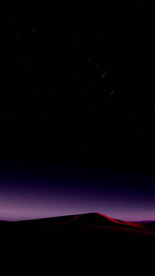 Best Oled Purple Sky Shooting Stars Wallpaper