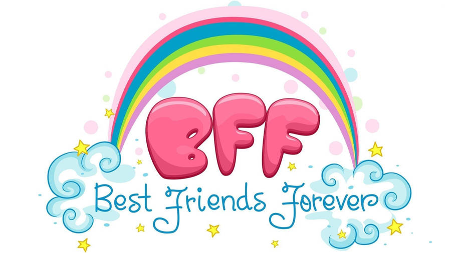 Bff Rainbow Art Wallpaper