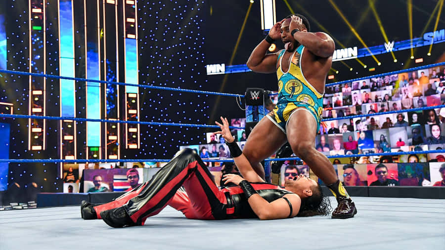 Big E Vs Shinsuke Nakamura Wwe Hd Wallpaper
