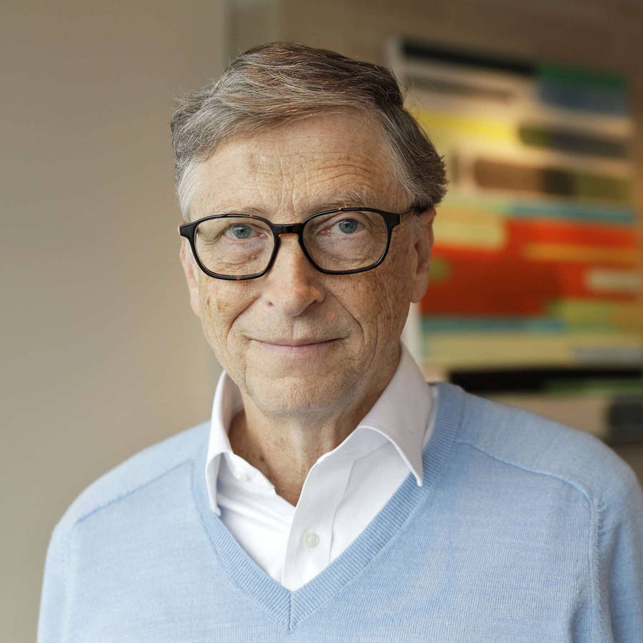 Bill Gates Deep Focus Face Wallpaper