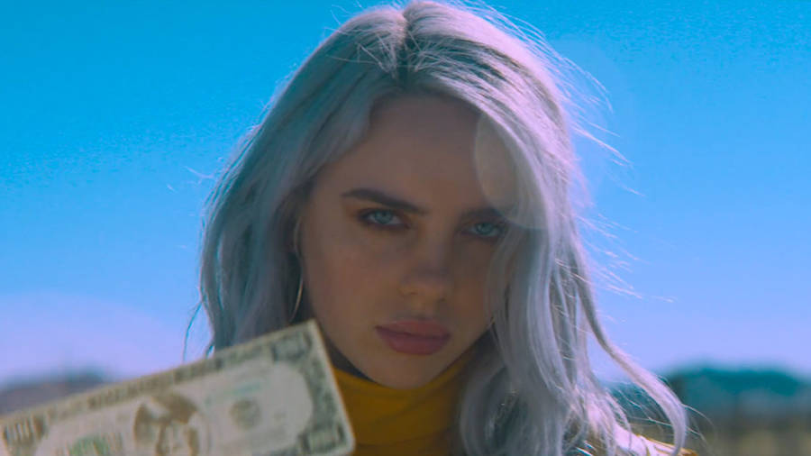 Billie Eilish Performs On Stage Wallpaper