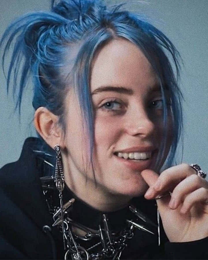 Billie Eilish Smiles Brightly Wallpaper