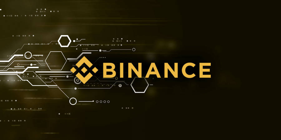Binance Geometric Style Wallpaper