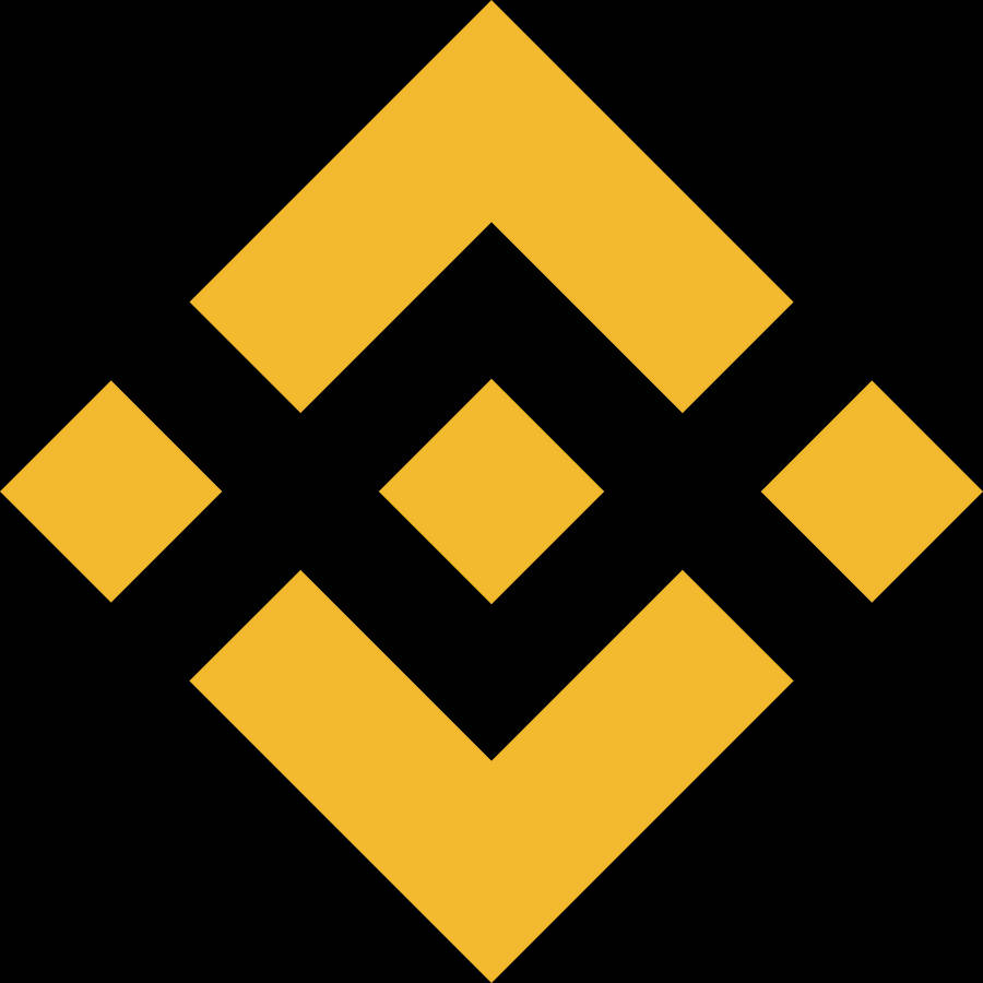 Binance Yellow Rhombus Wallpaper