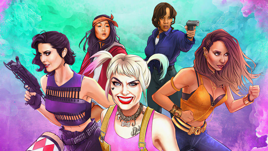 Birds Of Prey Comic Style Illustration Wallpaper