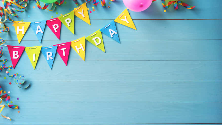 Birthday Text Background Wallpaper